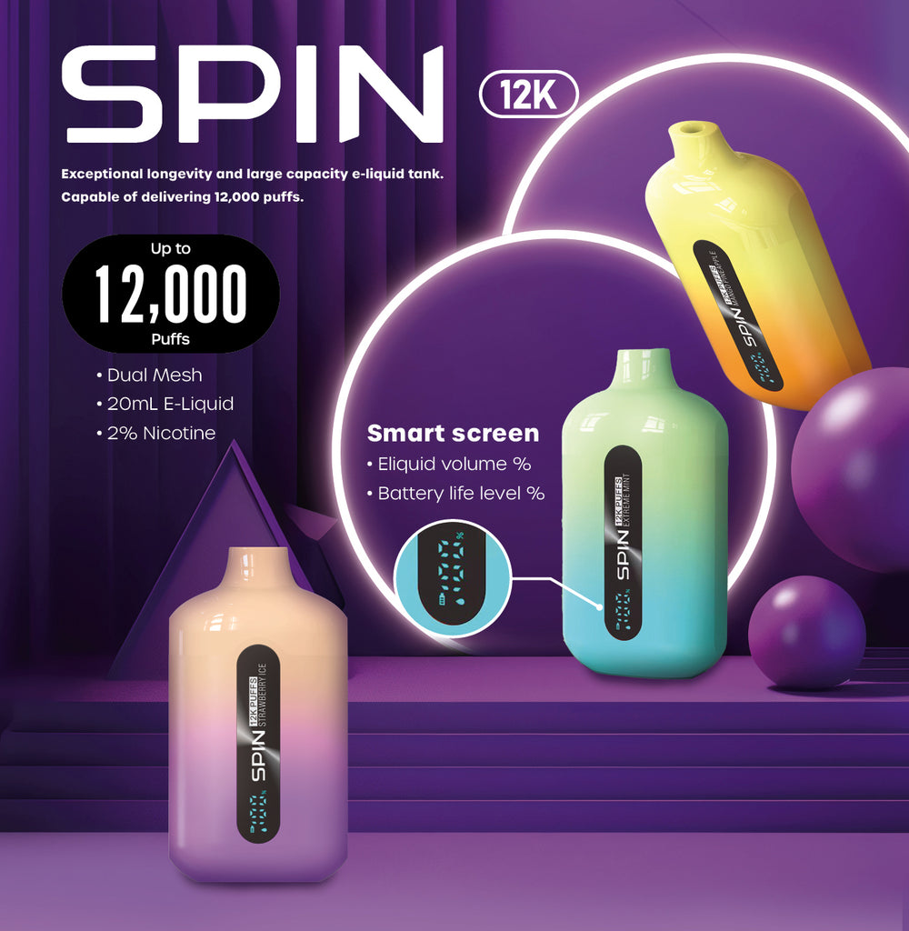 SPIN 12K Disposable Vape: A Vaping Marvel in Canada Best Vapes SPIN 12K Disposable Vape: A Vaping Marvel in Canada Best Vapes