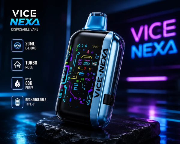 Meet the New VICE X NEXA Disposable Vape: Up to 80,000 Puffs & 11 Flavours