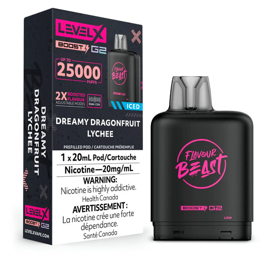 Level X - Flavour Beast Boost G2 Pods | Pod Systems | Best Vapes Canada Level X - Flavour Beast Boost G2 Pods | Pod Systems | Best Vapes Canada