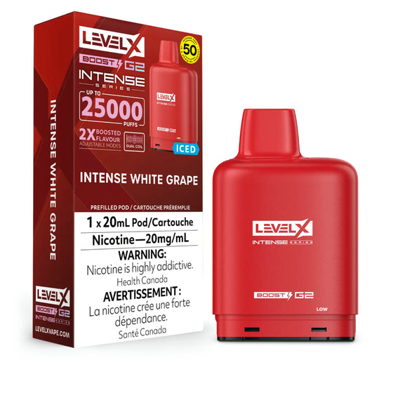 Level X - Intense Boost G2 Pods | Pod Systems | Best Vapes Canada Level X - Intense Boost G2 Pods | Pod Systems | Best Vapes Canada