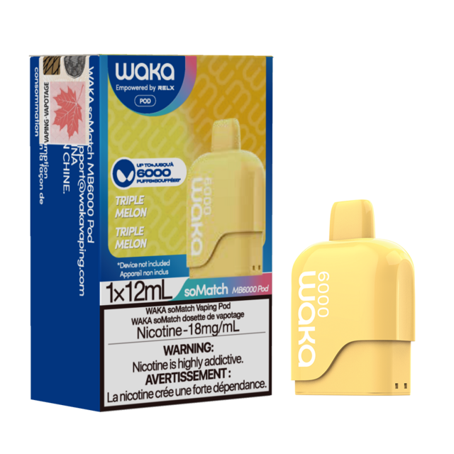 Waka soMatch MB6000 Replacement Pod | Pod Systems | Best Vapes Canada Waka soMatch MB6000 Replacement Pod | Pod Systems | Best Vapes Canada